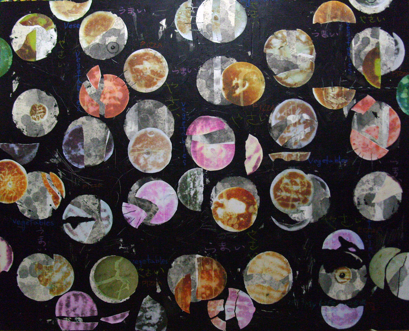 my life/ 162.2㎝ x 130.3㎝/ 캔버스에채색, 콜라쥬/ 2013