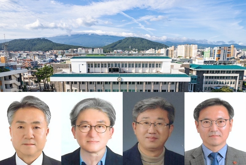왼쪽부터 김태윤 정무특보, 김태형 대외협력특보, 정원태 서울본부장, 여창수 공보관.