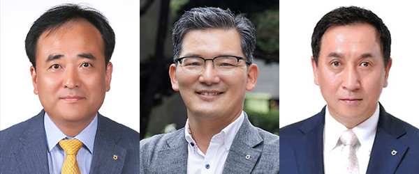 왼쪽부터 문상철 농협중앙회 상무, 윤재춘 농협중앙회 제주본부장, 고우일 농협은행 제주본부장