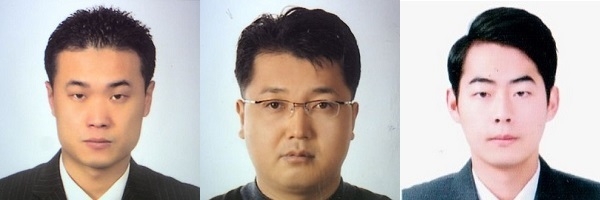 이호석 경감 승진자, 고창홍 경감 승진자, 문재웅 경사 승진자.