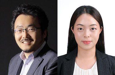 왼쪽부터 허대식 교수, 박은주 사무처장