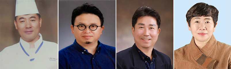 왼쪽부터 제과·제빵 분야 채점석씨, 도자공예 분야 강승철씨, 자동차 정비 분야 이창열씨, 섬유가공 분야 조순애씨