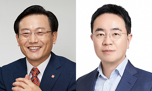 왼쪽부터 김이배 사장, 김상준 대표이사