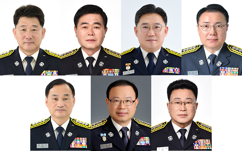 상단 왼쪽부터 전철하, 임영근, 박광찬, 김대홍, 하단 왼쪽부터 양영석, 고재우, 김승용 