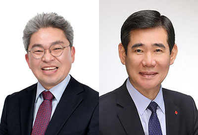 왼쪽부터 강철남·박호형 제주도의회 의원