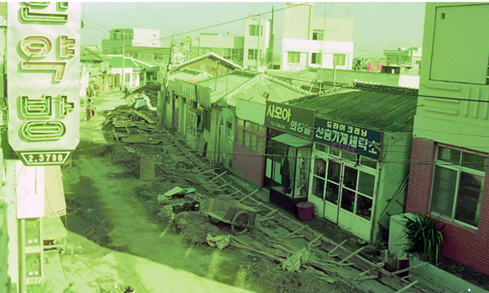 [포토 제주오디세이] 1983년 제주시 사장1길 그리고 지금(현 신라스테이 뒷길)