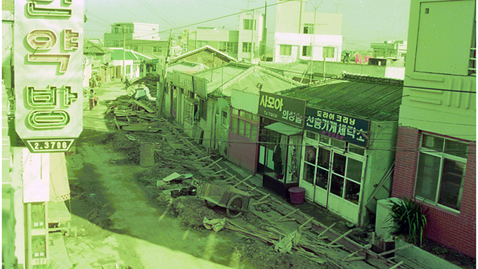 [포토 제주오디세이] 1983년 제주시 사장1길 그리고 지금(현 신라스테이 뒷길)
