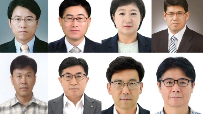 조상범 의회 사무처장, 양제윤 안전건강실장, 강애숙 경제활력국장