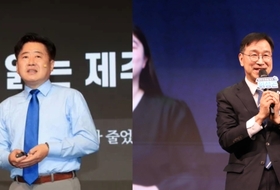 오영훈·위성곤, 동일 동시간대 한 장소에서 '출판정치' 불꽃 대결