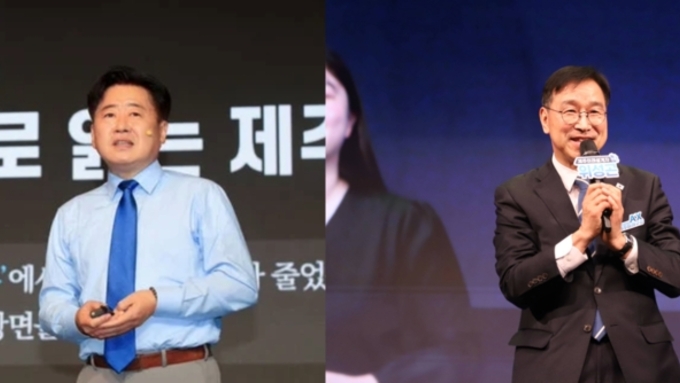 오영훈·위성곤, 동일 동시간대 한 장소에서 '출판정치' 불꽃 대결