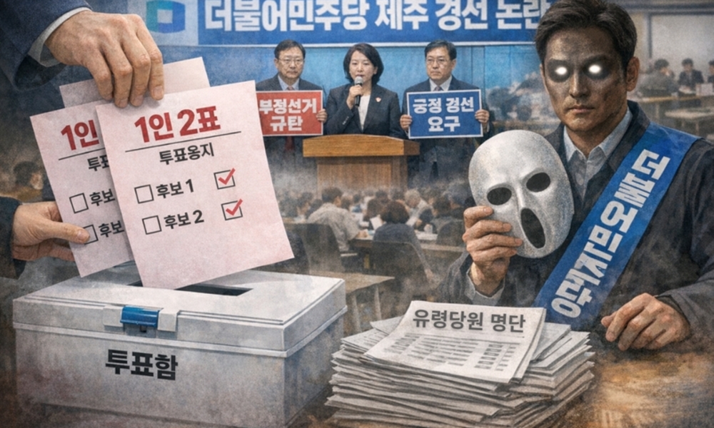 이 땅의 민주주의가 유린되고 있다