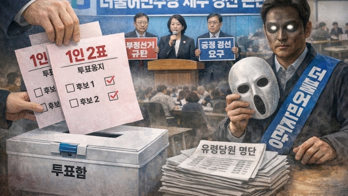 이 땅의 민주주의가 유린되고 있다