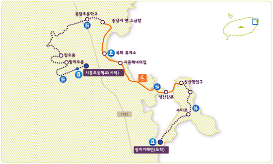 제주올레 1코스 약도