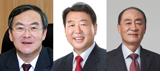 (왼쪽부터)김경택 전 제주도 정무부지사, 김방훈 전 제주시장, 양원찬 재외제주도민회총연합회장