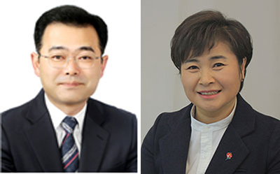 더불어민주당 강성민 의원(왼쪽)과 강성의 의원.